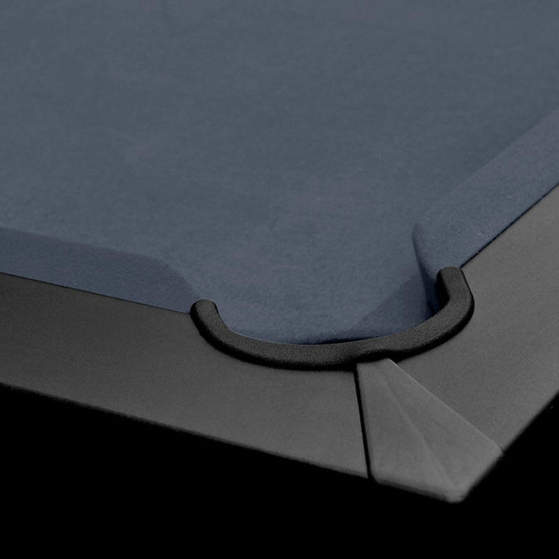 Table de Billard Eddie convertible noire tapis gris 5/7