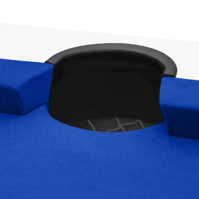 Table de Billard Eddie convertible blanche tapis bleu 5/7