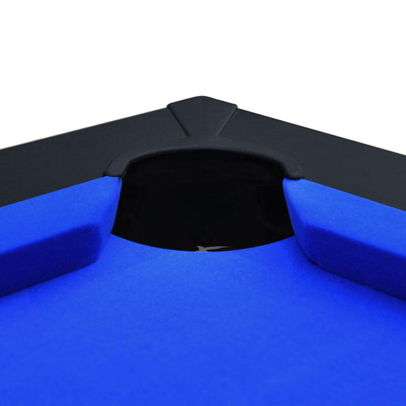 Table de Billard Eddie convertible noire tapis bleu 5/7