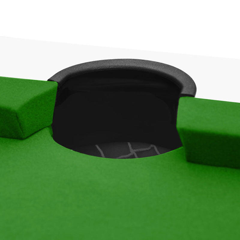 Tavolo da biliardo convertibile Eddie tappeto bianco verde 5/7