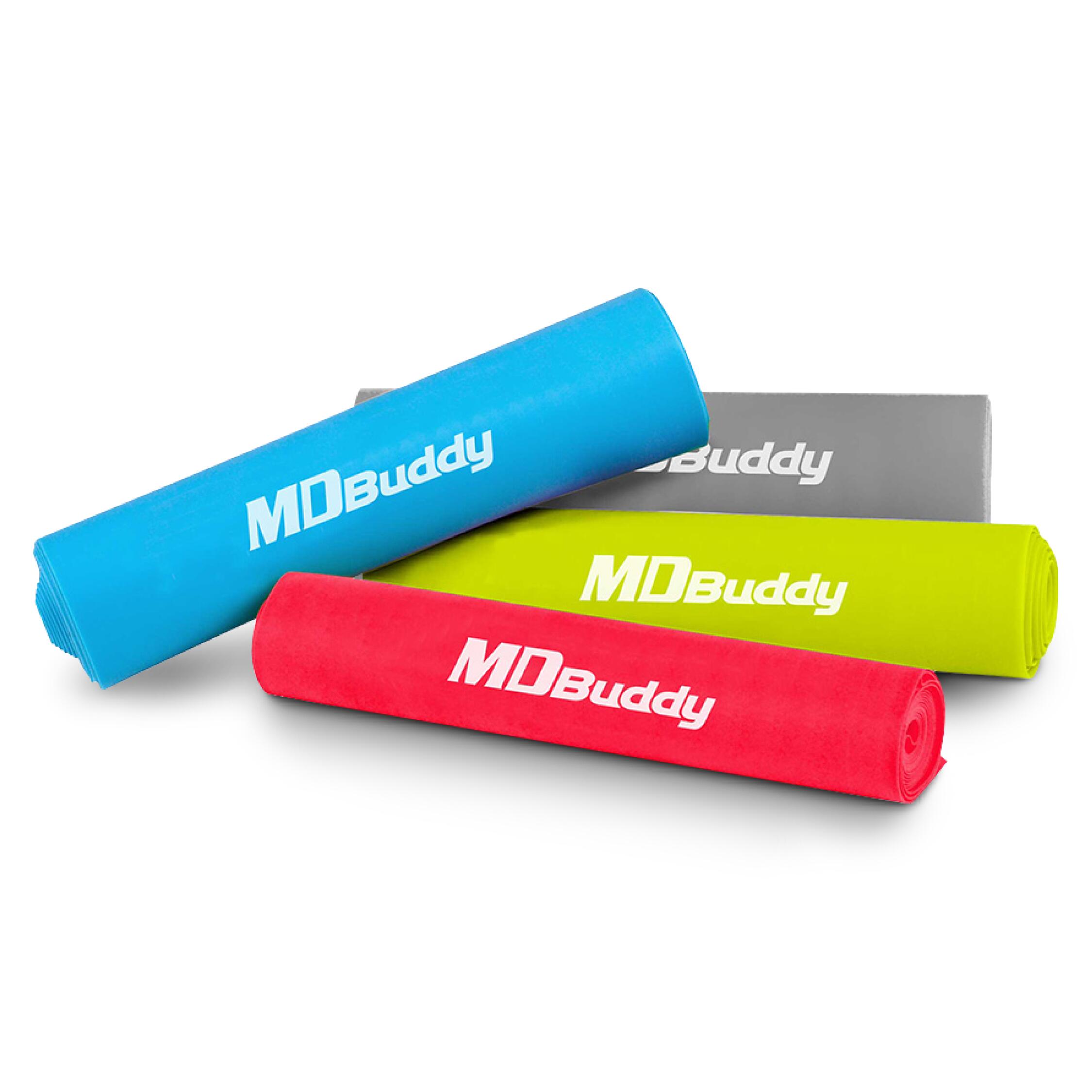 MDBuddy Pilates & Yoga Resistance Band Set – 4 Sizes (MD1318) - IRONTEC