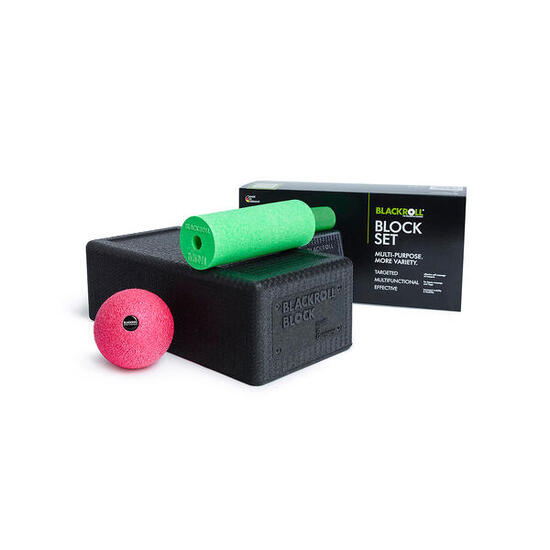 BLACKROLL® BLOCK SET Noir, Vert, Rose
