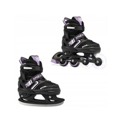 Rolki Łyżwy 2w1 Regulowane Raven Helixi Kółka LED