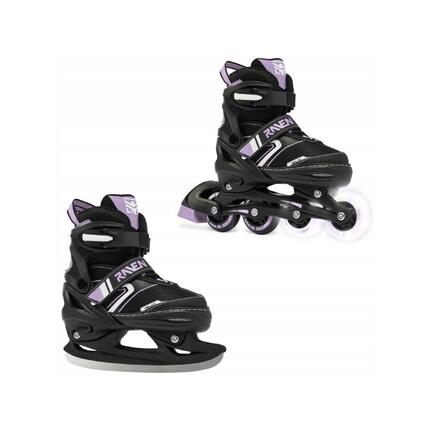 Rolki Łyżwy 2w1 Regulowane Raven Helixi Kółka LED