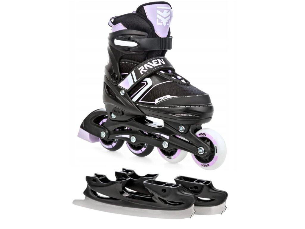 Patins de rodas 2 em 1 ajustáveis Helixi LED Wheels 2/7