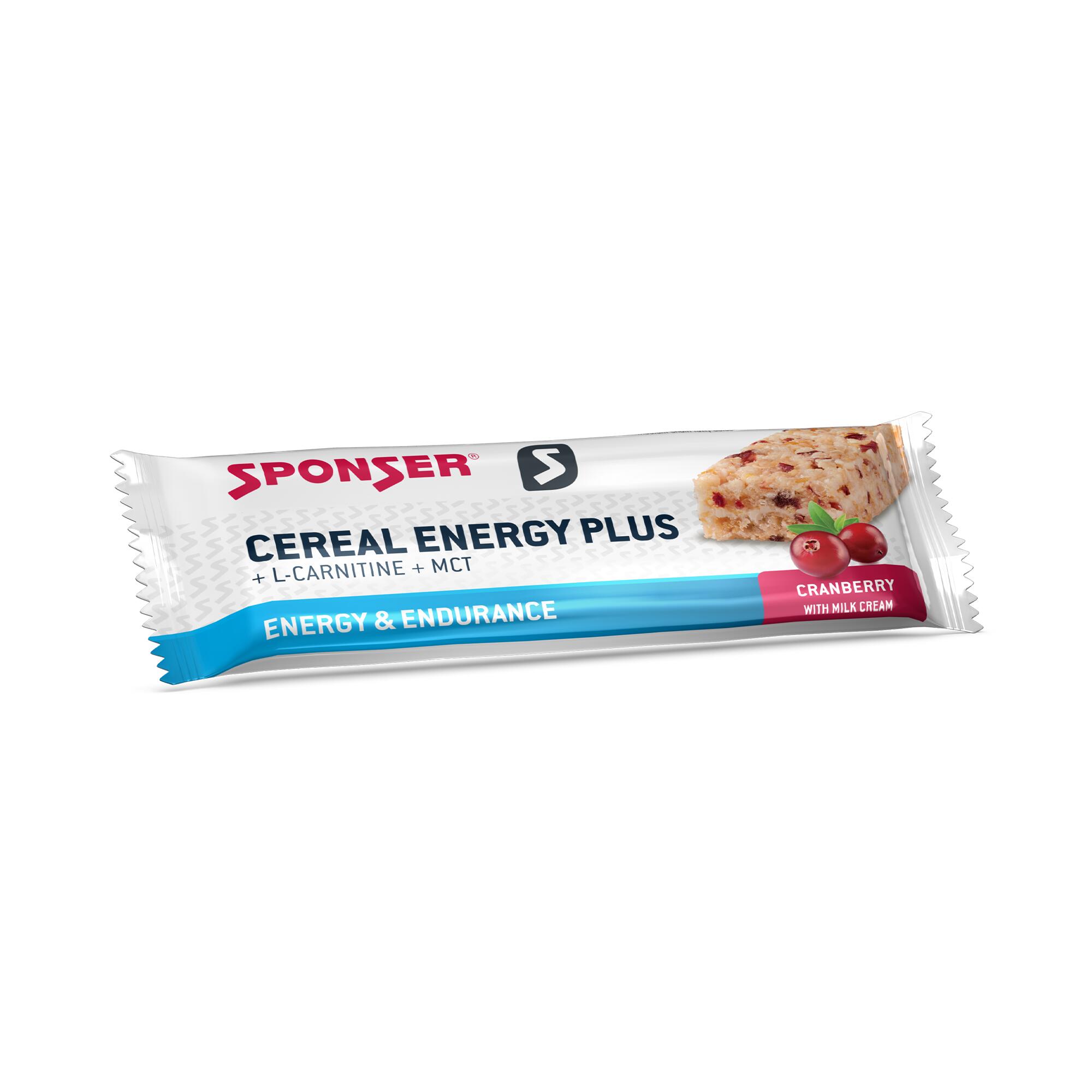 SPONSER Cereal Energy Plus Cranberry