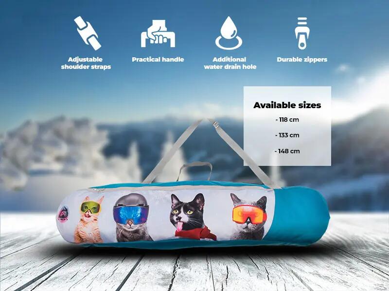 Pokrowiec na deskę snowboardową dla dzieci Snowsport Snowboard Bag Cats 2/7