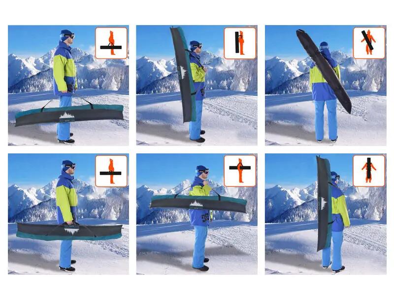 Pokrowiec na narty Snowsport Ski Bag Marine 6in1 4/6