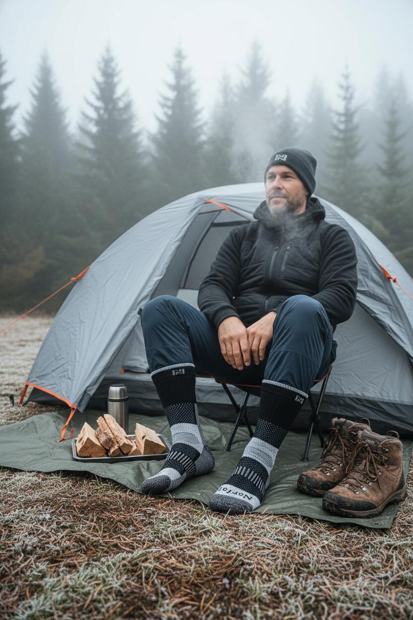 Meias trekking merino - Voyager - 43-46 - Black 2/6