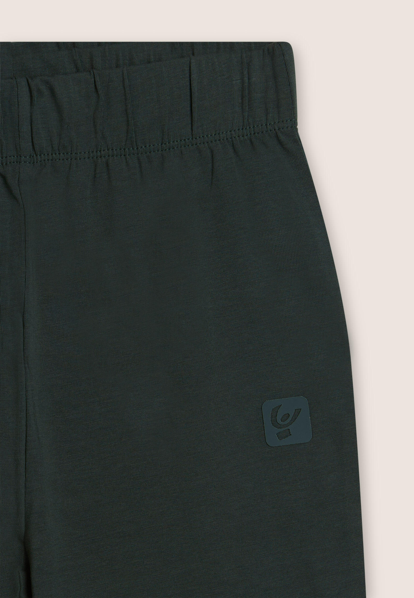 Leggings wide leg bambina con logo tono su tono 3/3