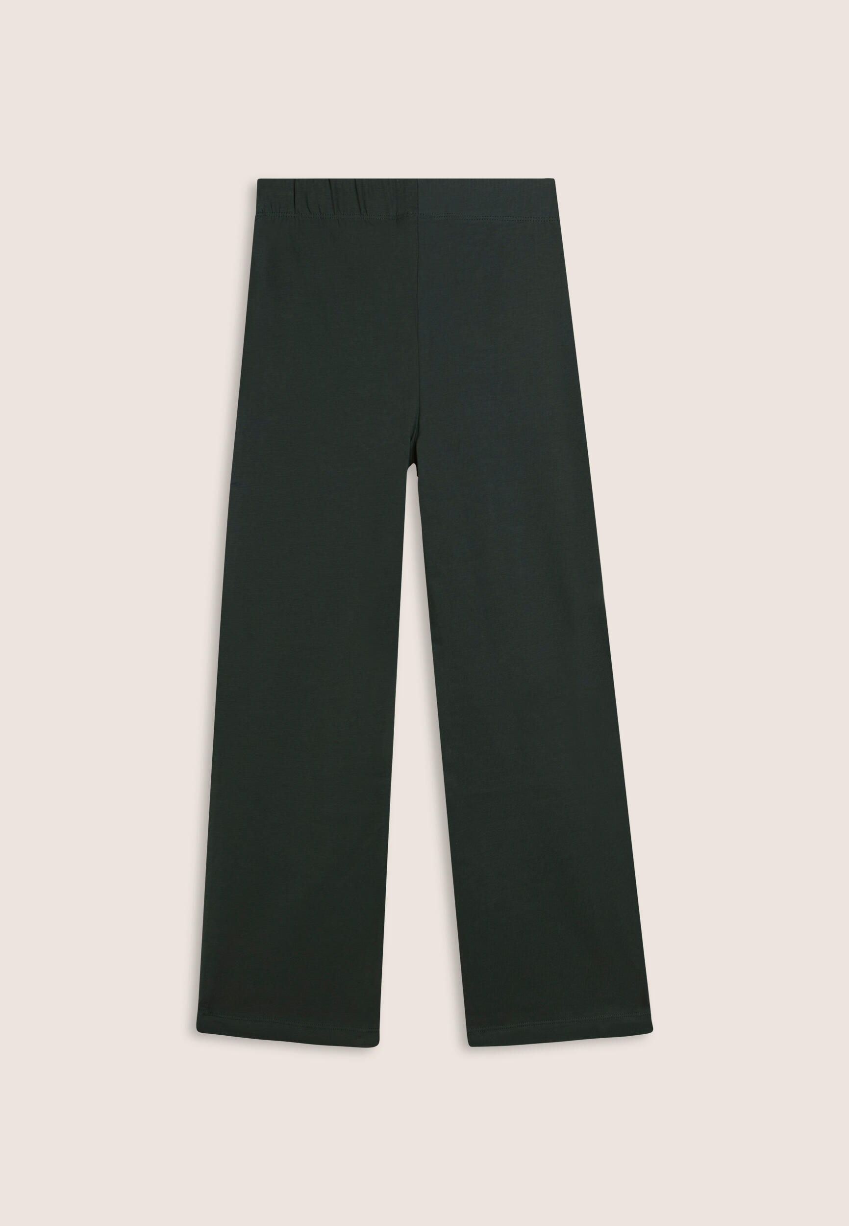 Leggings wide leg bambina con logo tono su tono 2/3