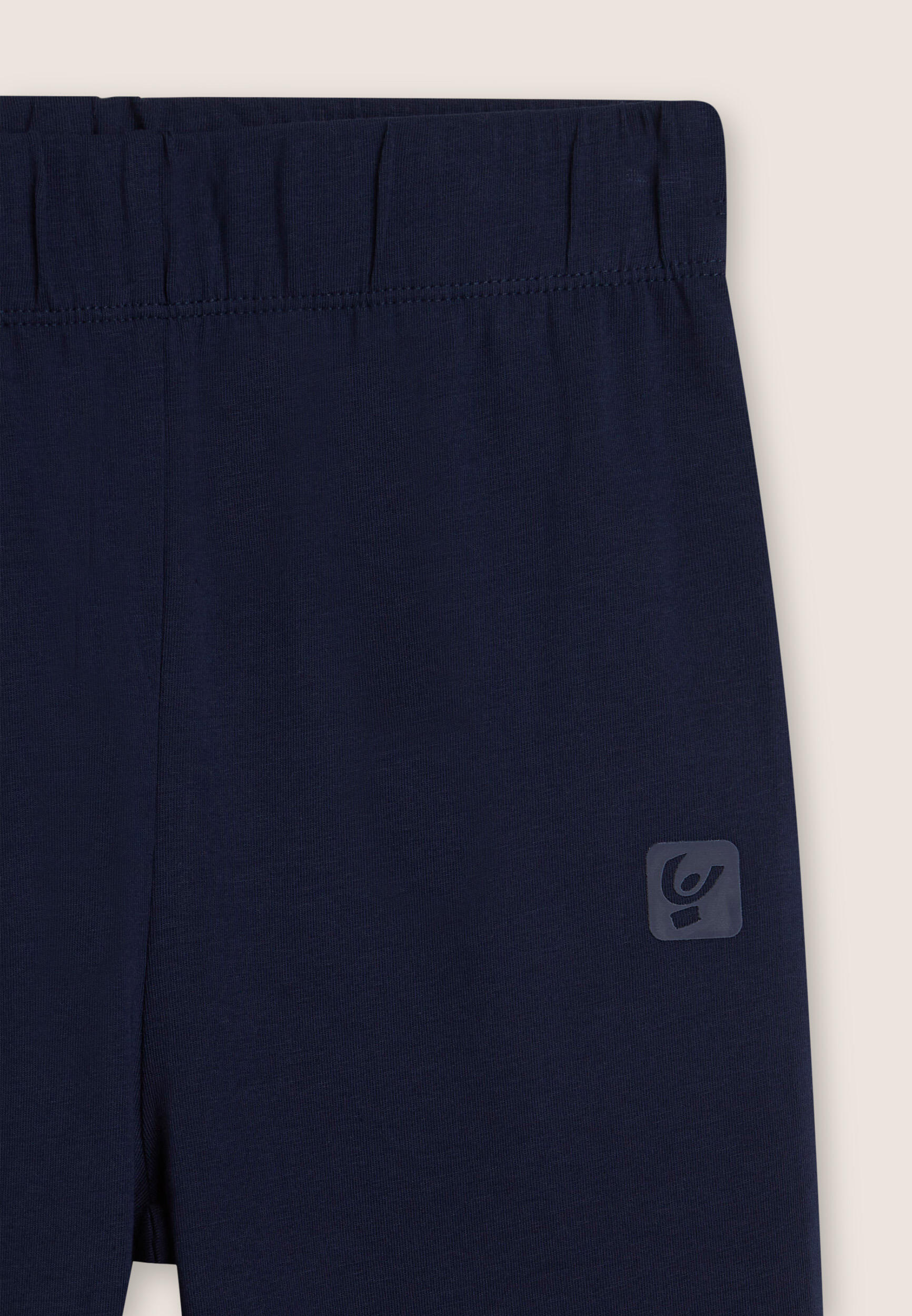 Leggings wide leg bambina con logo tono su tono 3/3