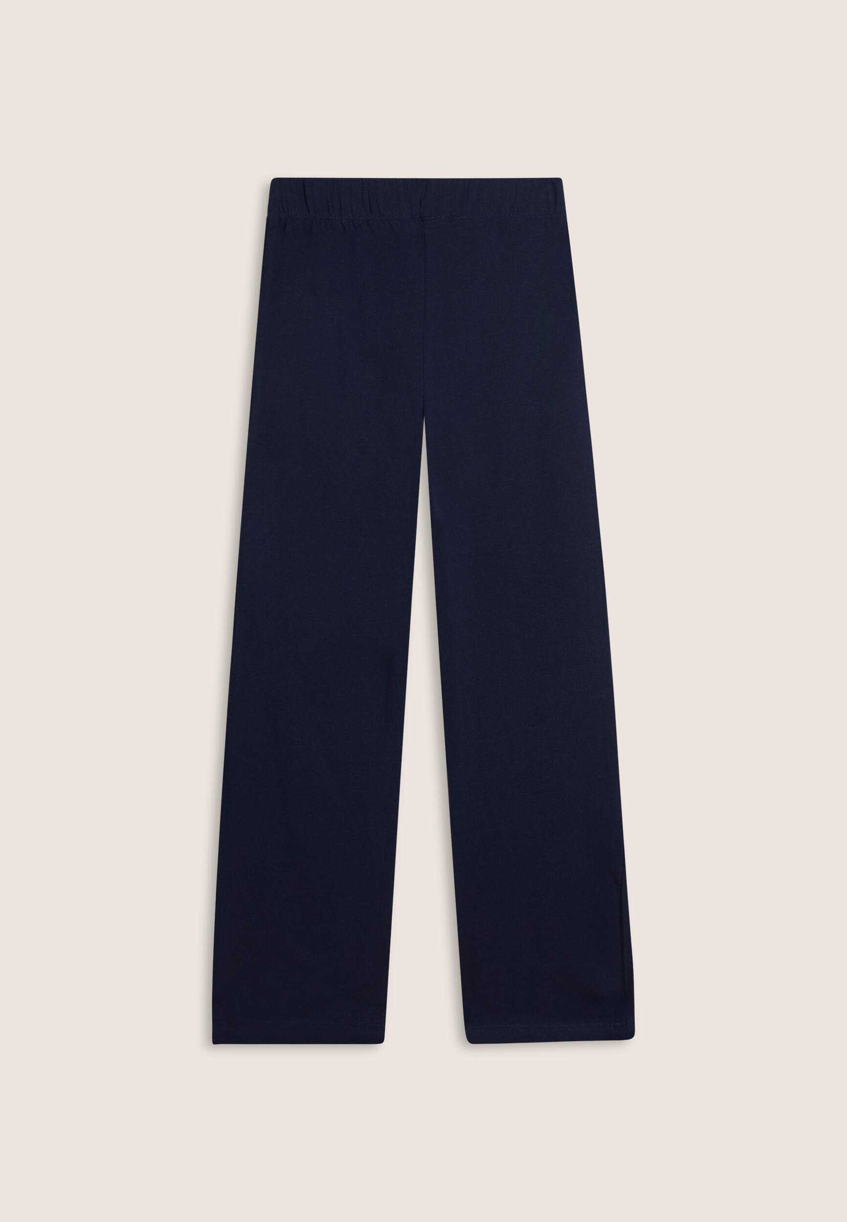 Leggings wide leg bambina con logo tono su tono 2/3