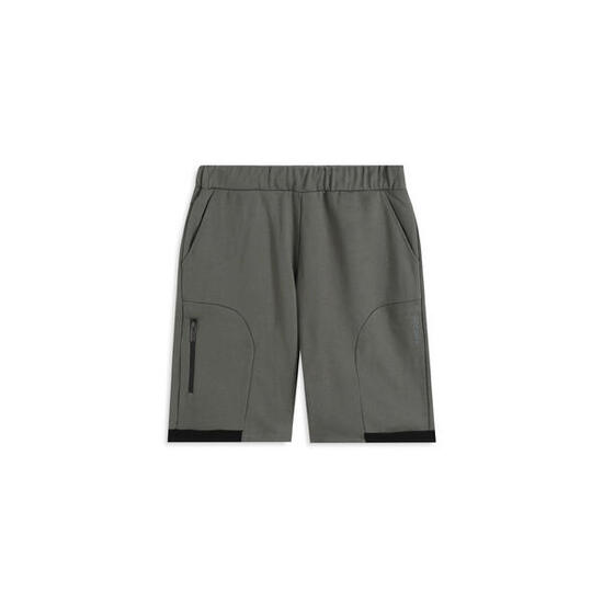 Pantalon court pour homme en coton avec empiècements contrastés