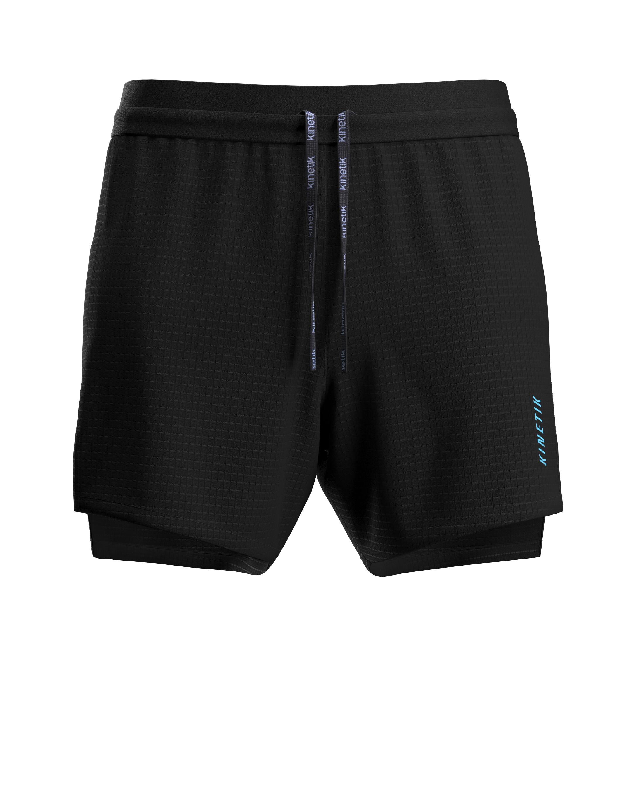 SHORT DE TRAIL RUNNING AEROK 6 BLACK BEAUTY 3/7