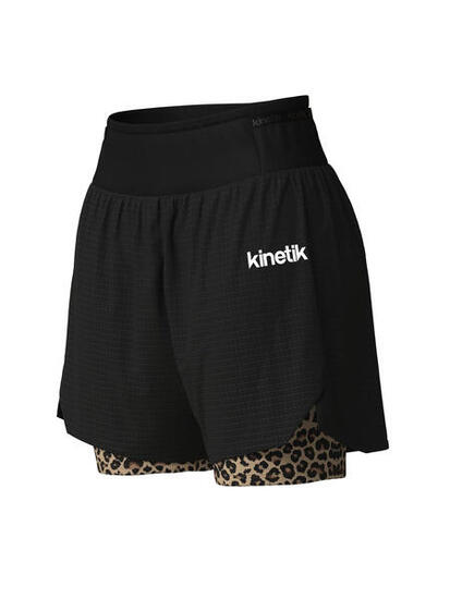 SHORT DE TRAIL RUNNING AEROK ULTRA TRAIL LEOPARD