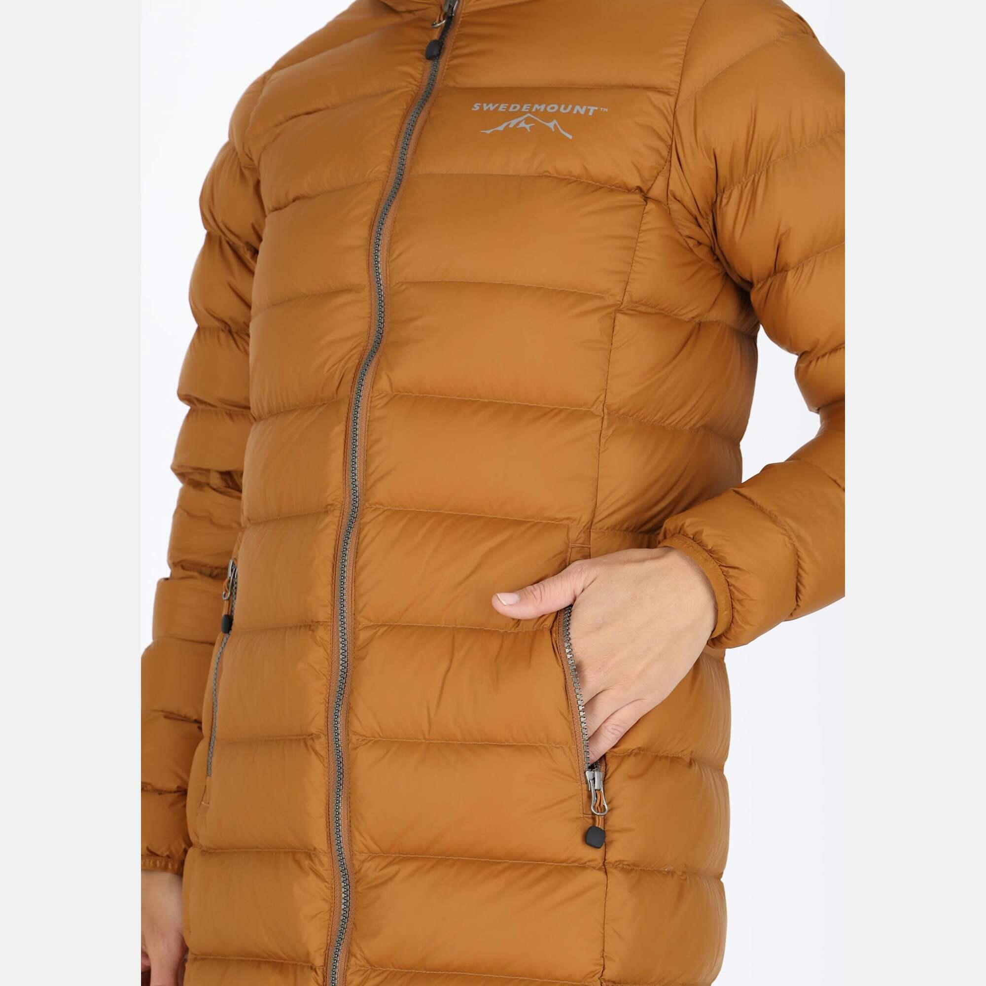 Doudoune randonnée femme coupe-vent respirante Östersund Long Coat 7/8