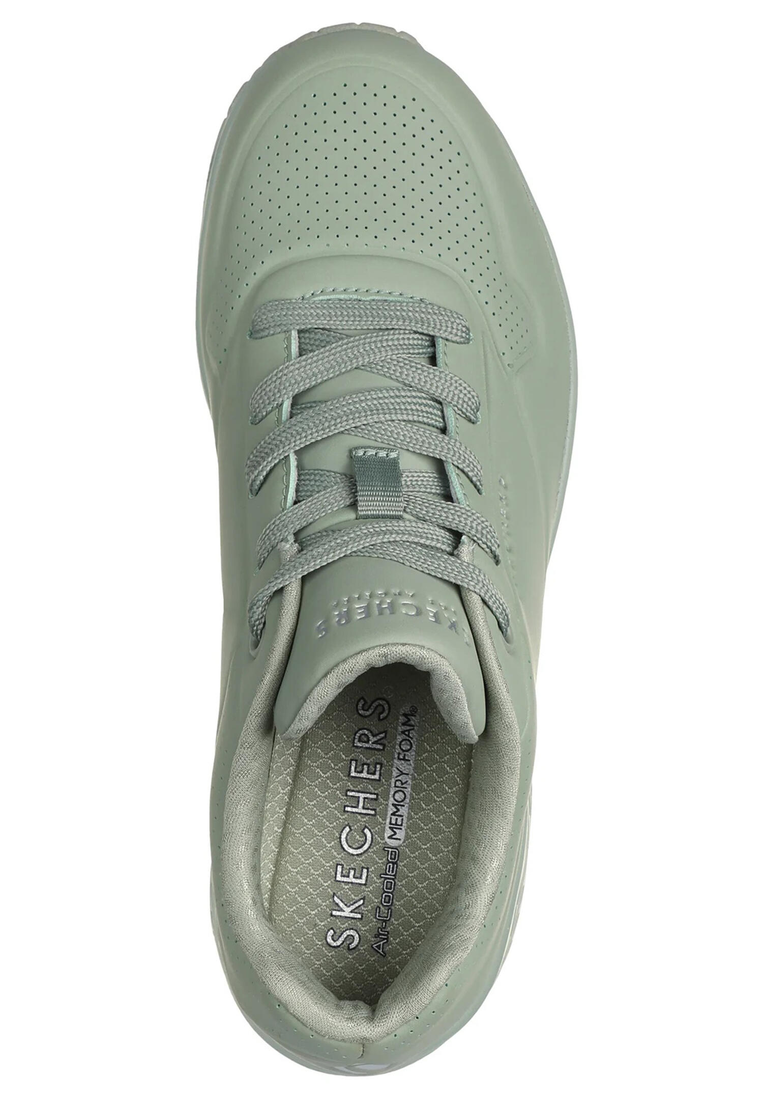 Skechers Damen UNO Stand on Air Sneaker 73690 Sage Grün 3/7
