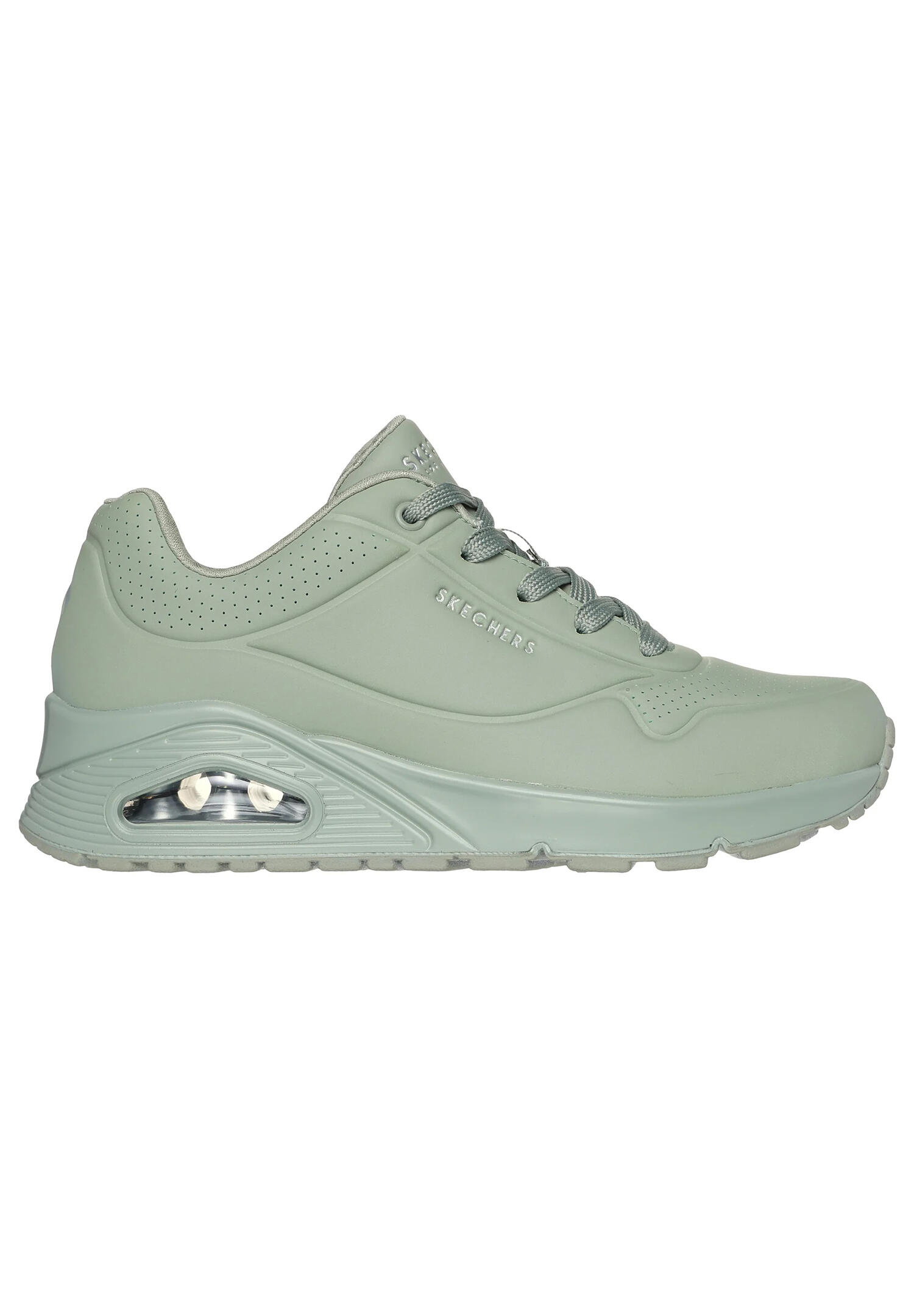 Skechers Damen UNO Stand on Air Sneaker 73690 Sage Grün 2/7
