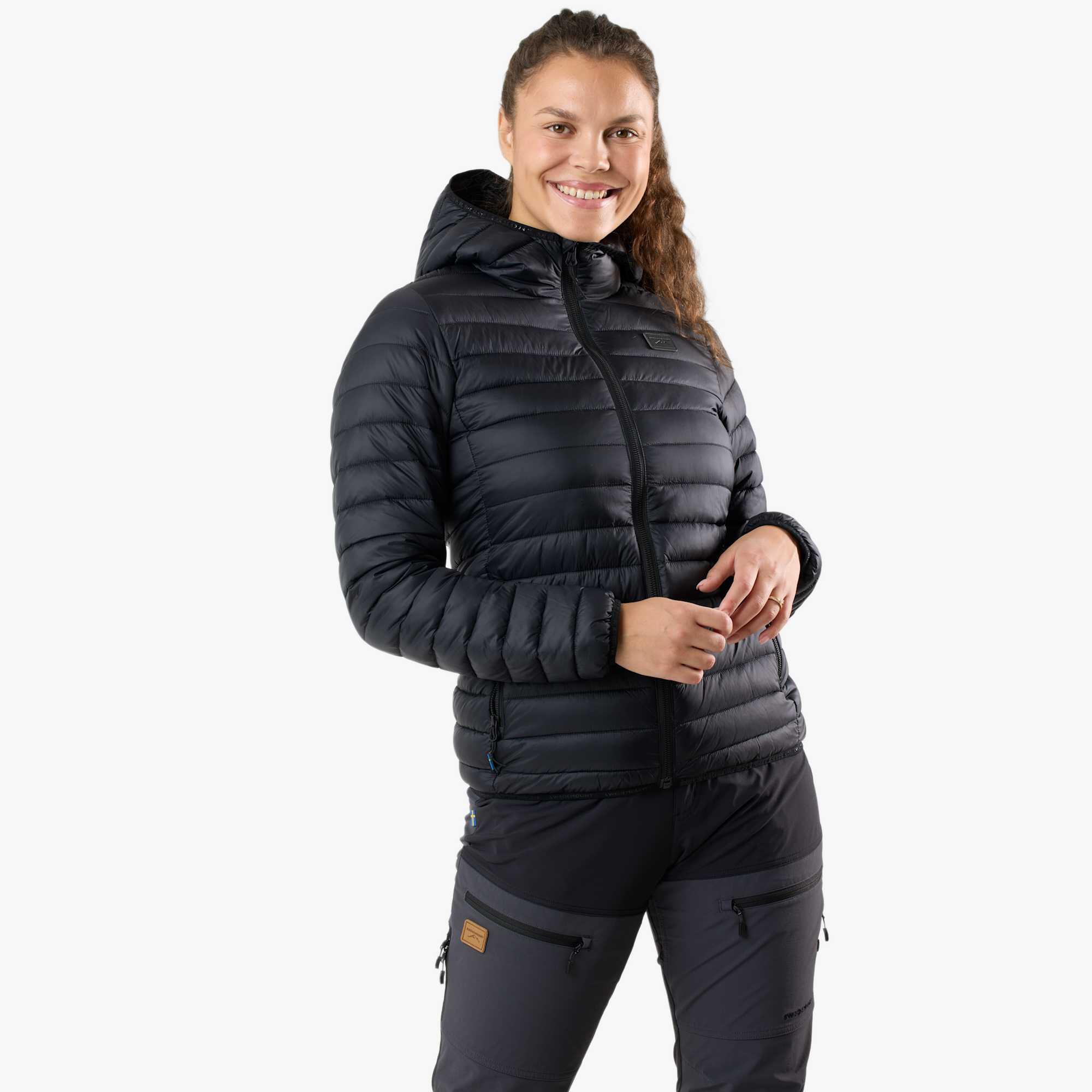 Kurtka Outdoor Wędrówki Kobieta Lofoten Warstwa Izolacyjna