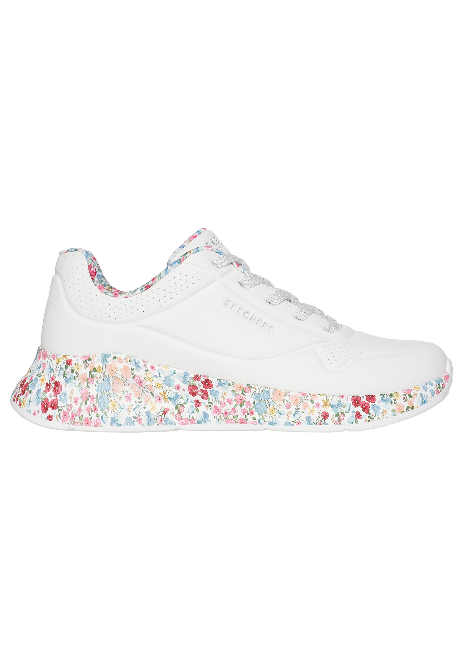 Skechers Damen UNO Lite Subtle Prints Sneaker 177293 WMLT White Multi 2/7