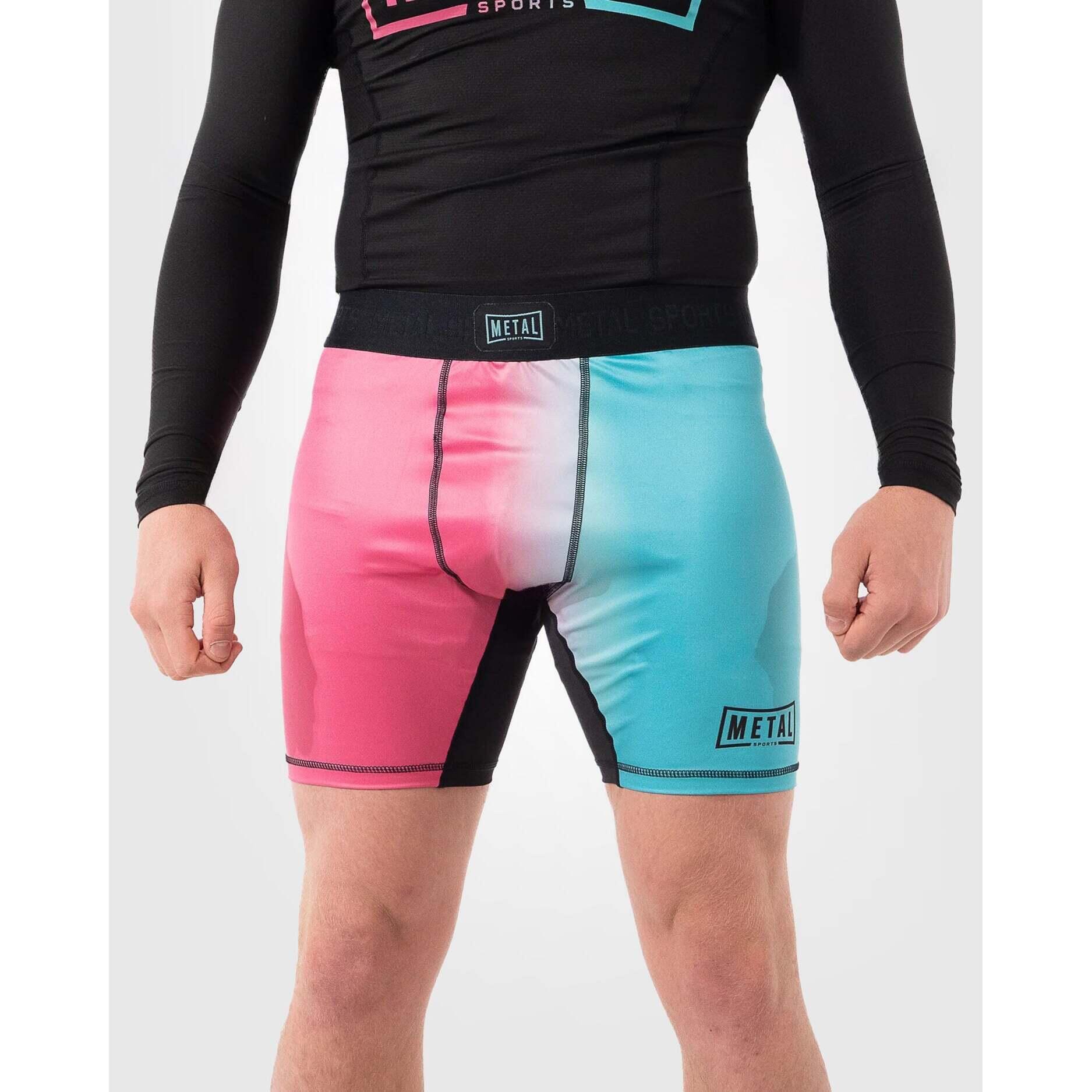 Metal Boxe - Short De Compression Metal Boxe Miami Vice - Short - Multicolore - Decathlon