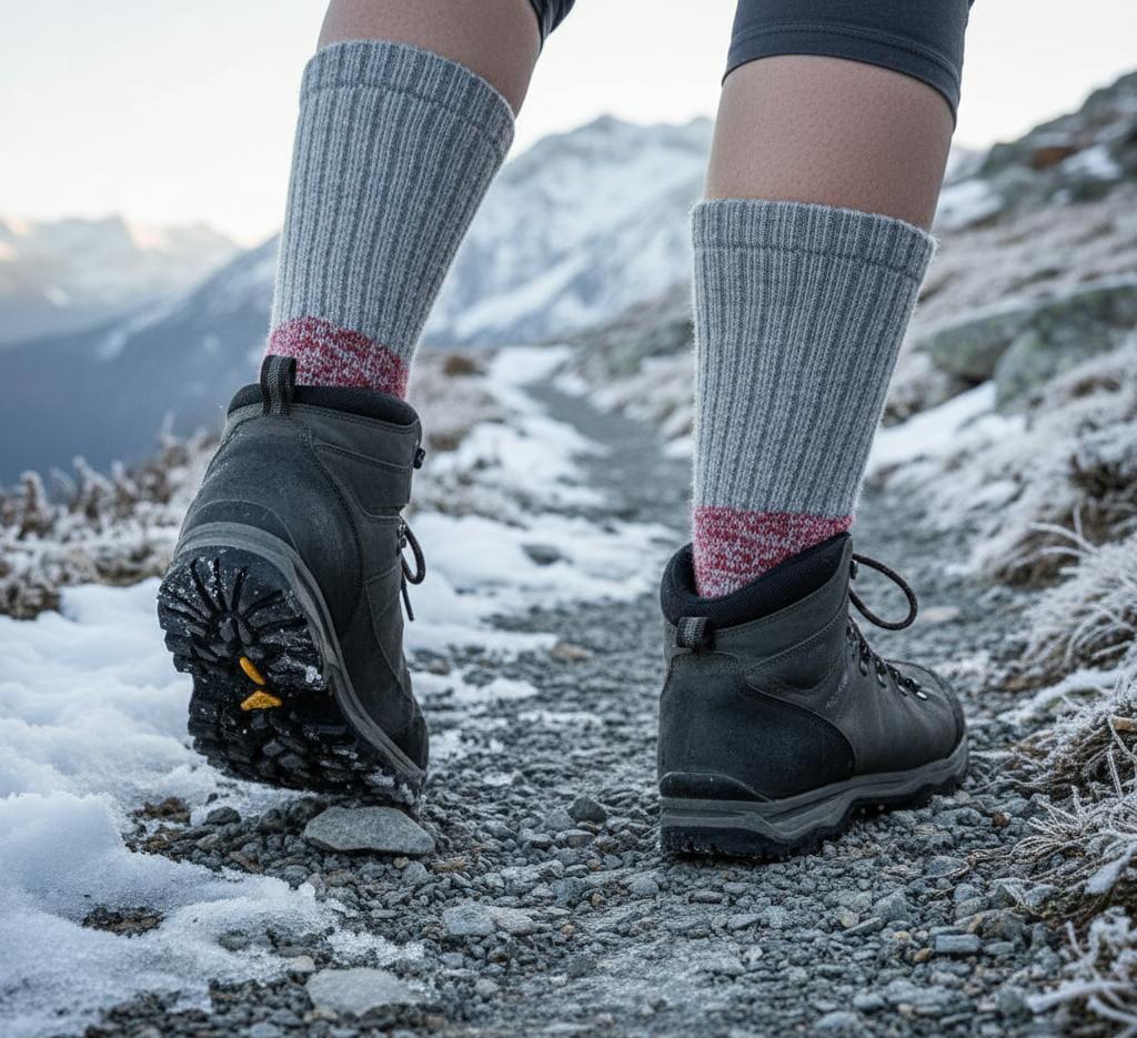 Chaussettes expédition Climayarn mérinos thermiques absorbantes - Nasuh 3/4