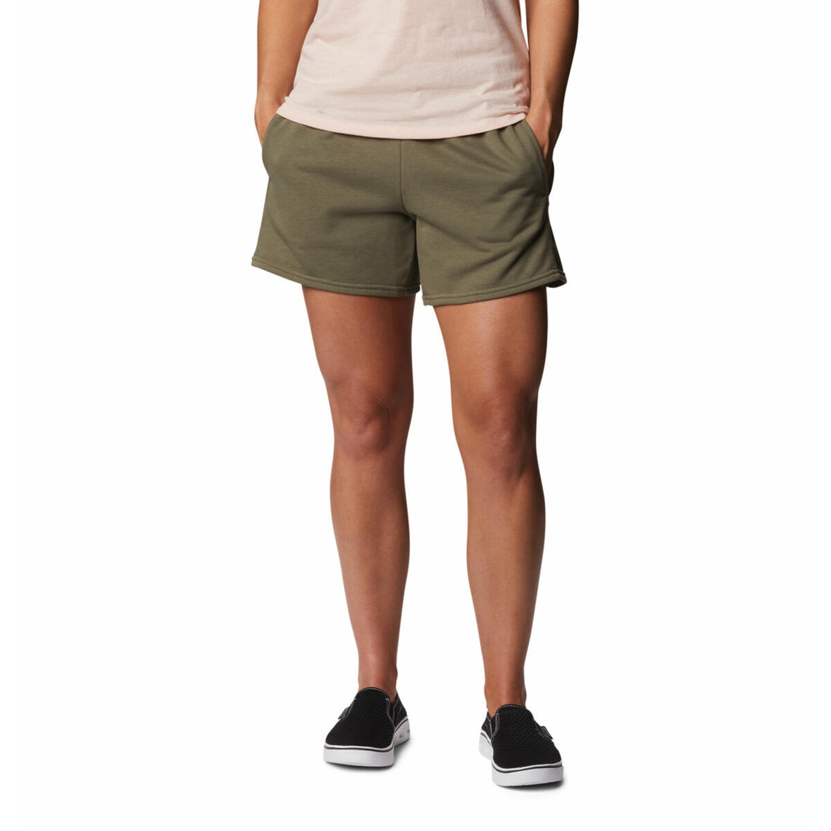 Columbia - Short Femme Columbia Logo Ii French Terry - Short - Vert - Decathlon