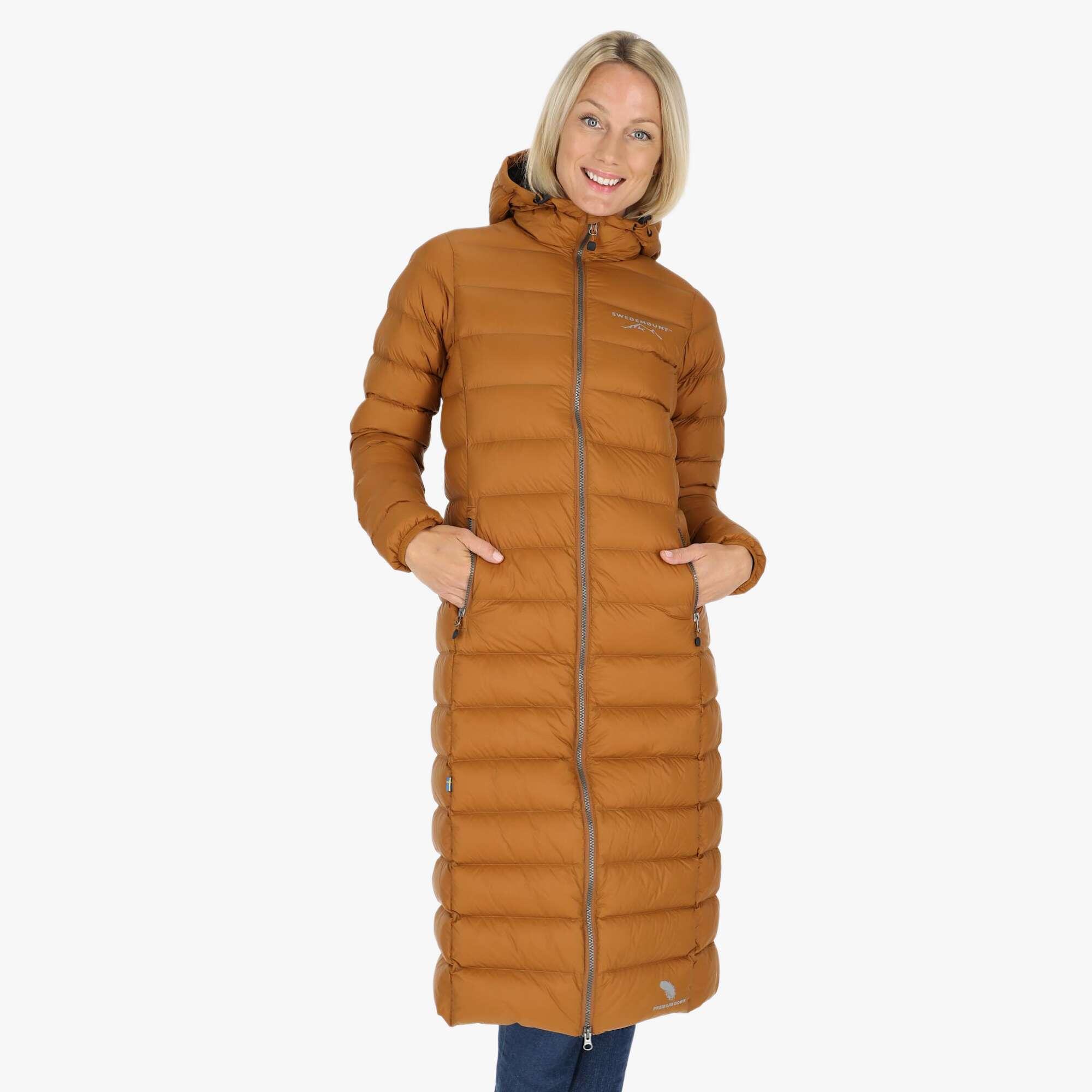 Doudoune randonnée femme coupe-vent respirante Östersund Long Coat 3/8
