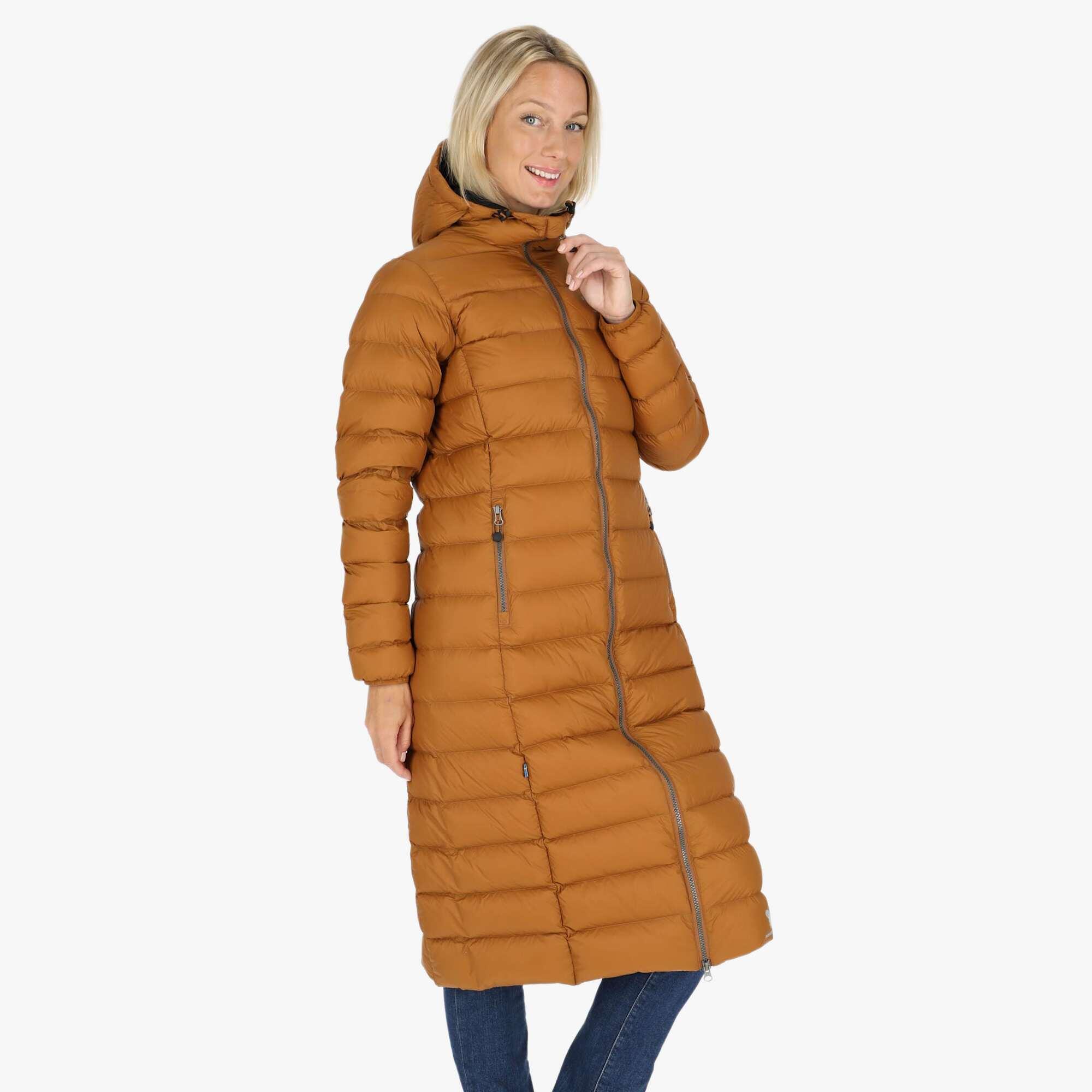 Doudoune randonnée femme coupe-vent respirante Östersund Long Coat 4/8