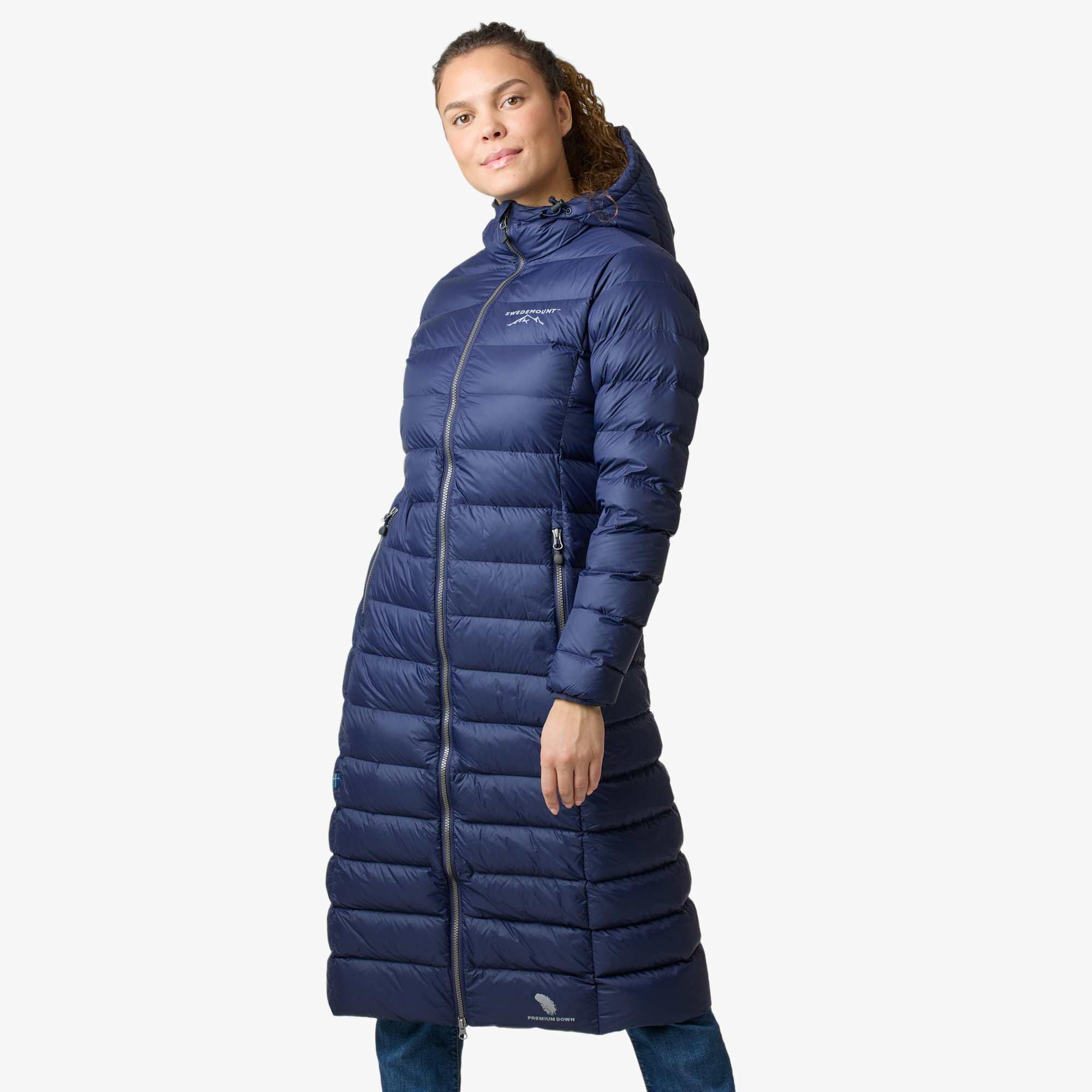 Doudoune randonnée femme coupe-vent respirante Östersund Long Coat 4/8