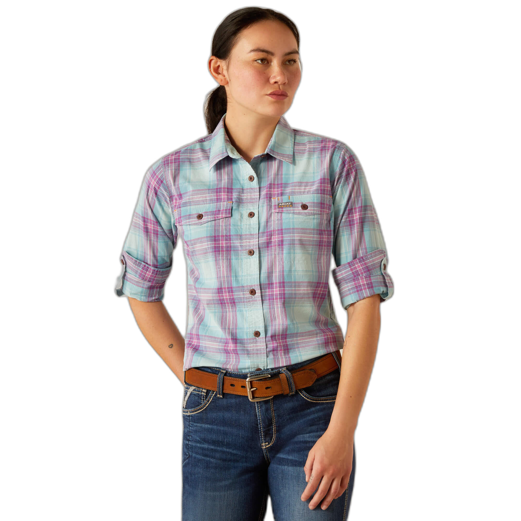 ARIAT Blusa da donna Ariat Rebar Made Tough DuraStretch
