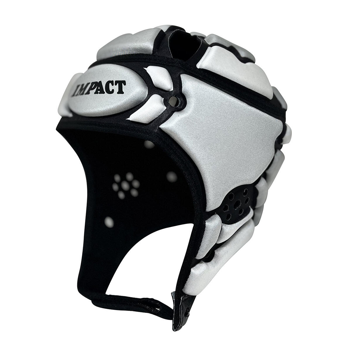 Impact - Casque De Rugby Impact Motif Carré Gris Et Blanc - Casque - Gris - 42 M/l - Decathlon