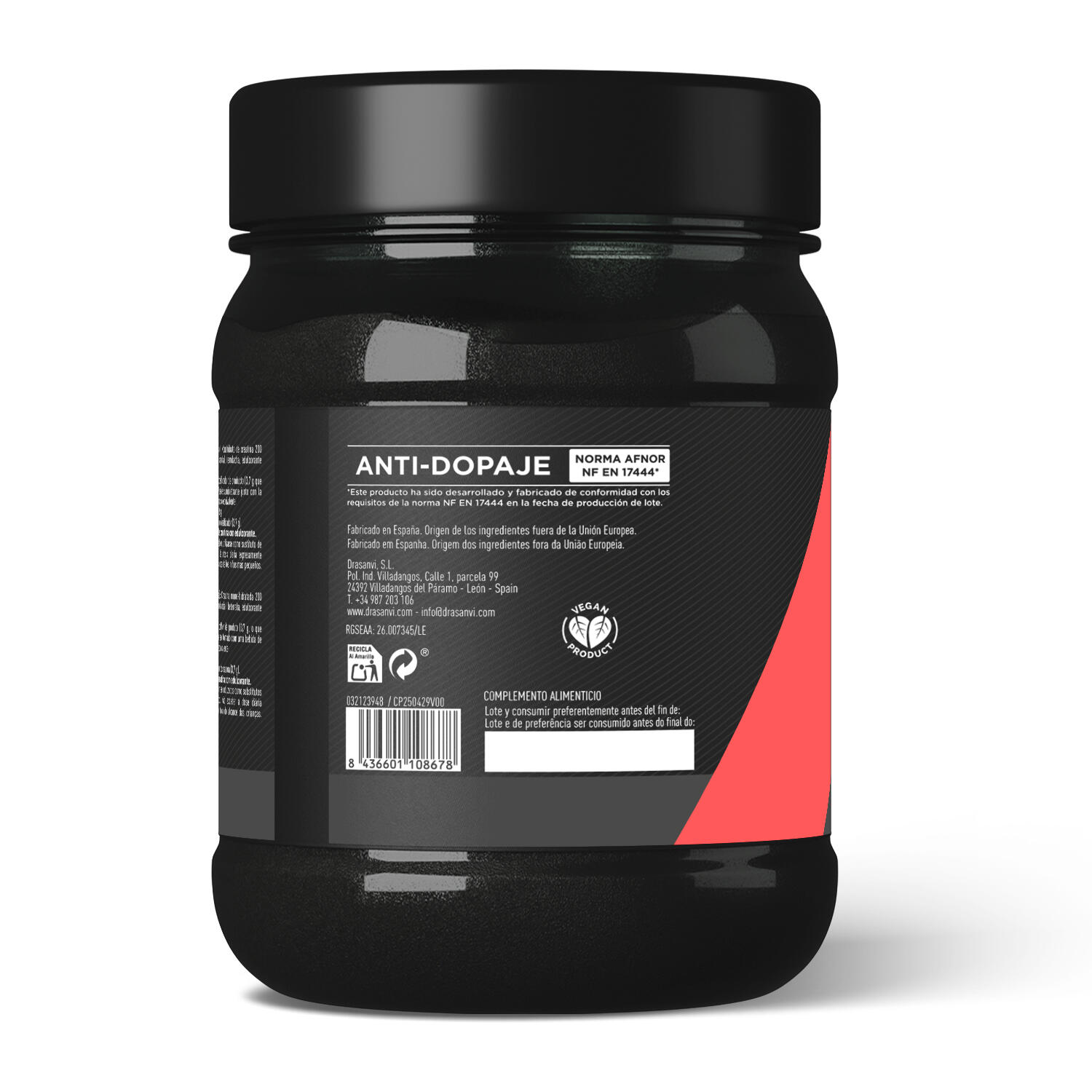 Creatina Monohidrato 200 MESH 500 g Sandía – Sport Live Drasanvi 6/6