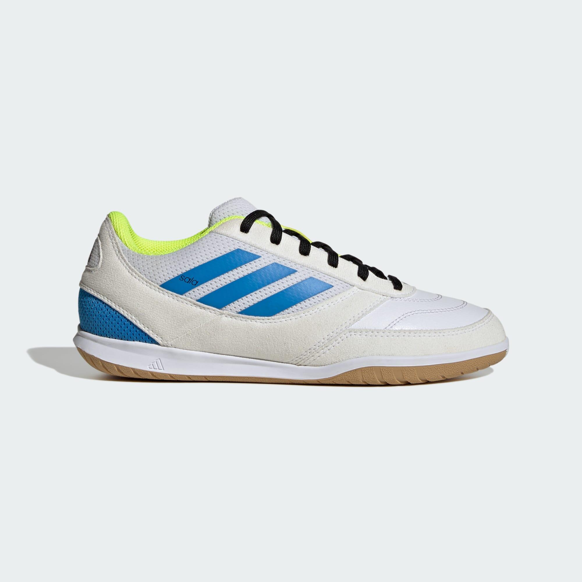 Adidas - Chaussure De Football Indoor Top Sala Competition ii Enfants - Chaussures De Futsal - Blanc|bleu|jaune - Decathlon