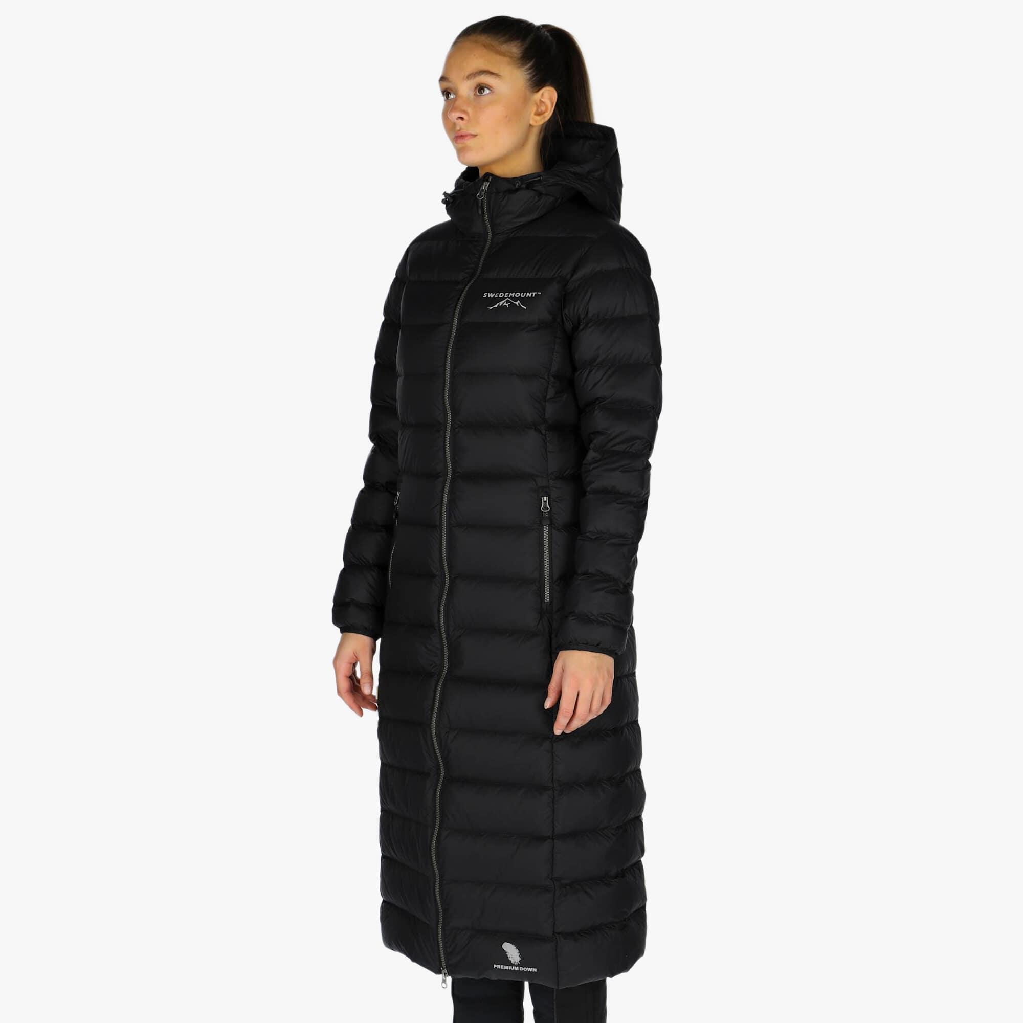 Doudoune randonnée femme coupe-vent respirante Östersund Long Coat 3/8
