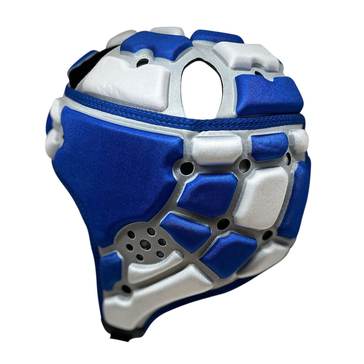 Casque de rugby Impact Motif carré Bleu et gris 2/2