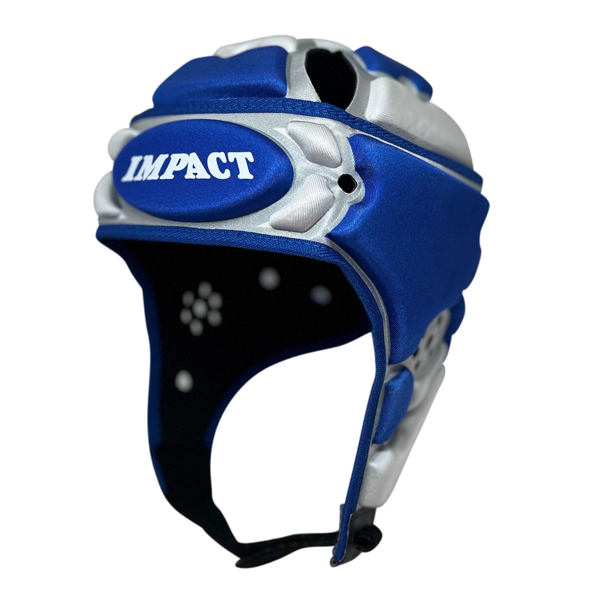 Impact - Casque De Rugby Impact Motif Carré Bleu Et Gris - Casque - Bleu - 36 Xs - Decathlon