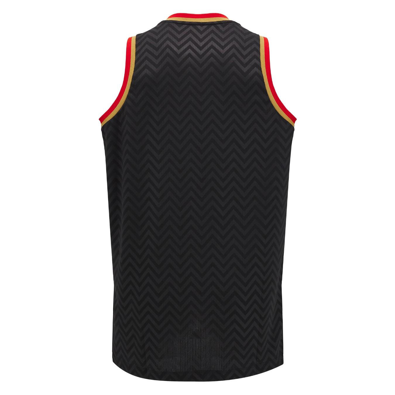 Canotta da allenamento stile “Basketball” Rugby Galles Nera 2/4