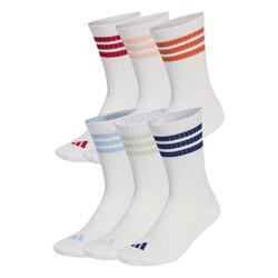 Chaussettes mi-mollet rembourrées Essentials 3 bandes (6 paires)
