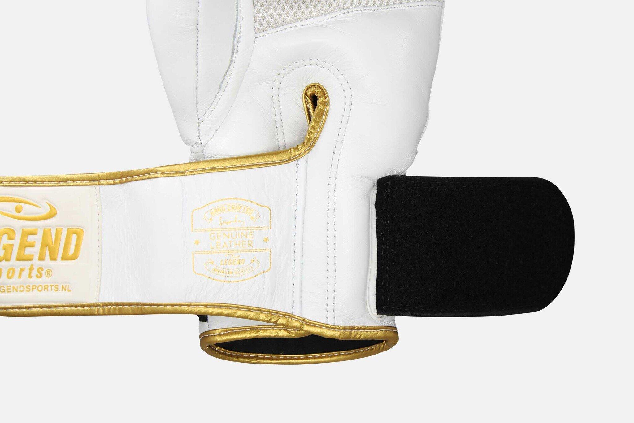 Gants de boxe Legend STEALTH Elite white gold cuir 10 oz 4/5