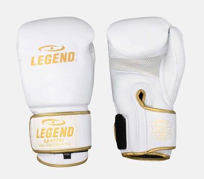 Bokshandschoenen legend power heren/dames mat zwart leer
