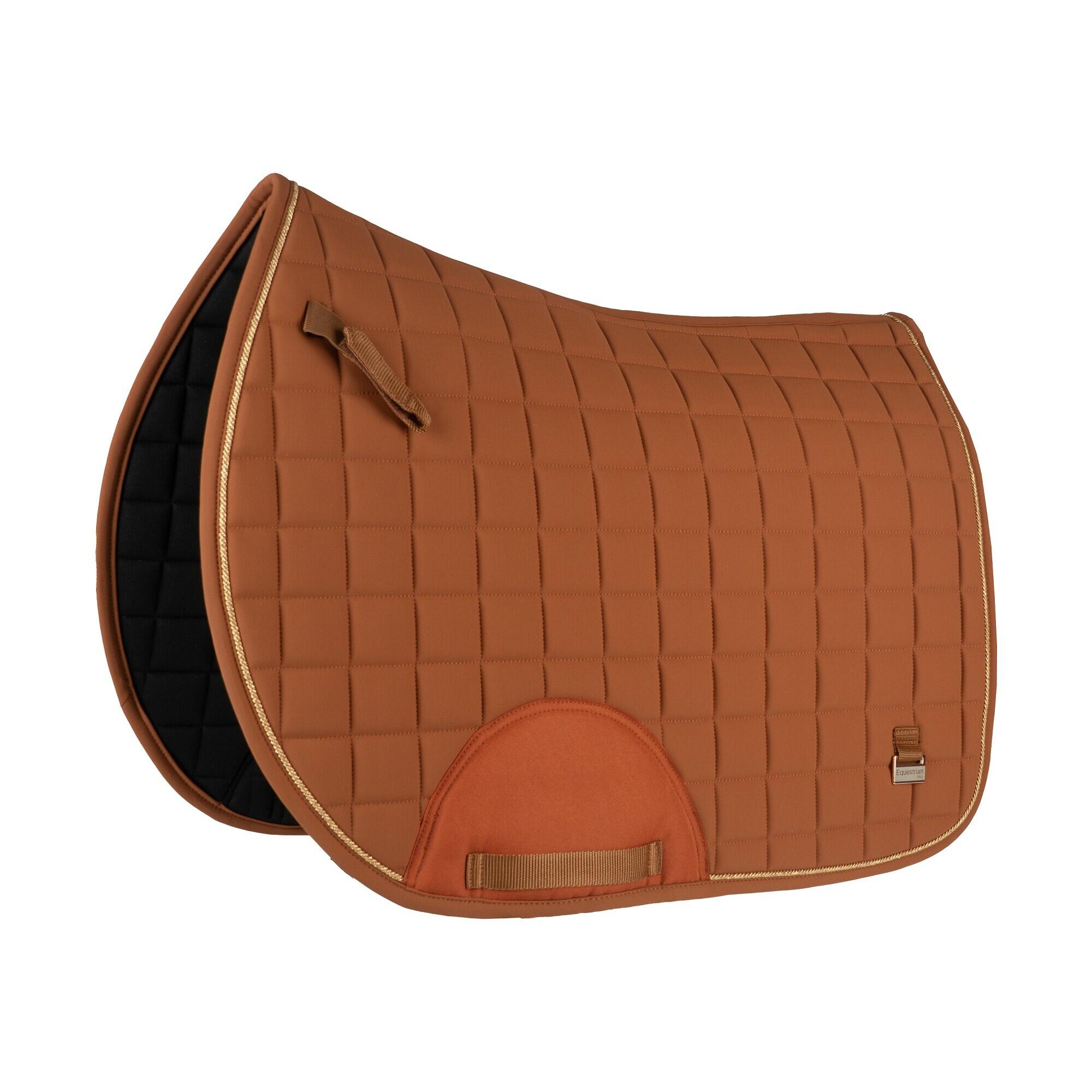 Horka - Tapis De Selle Pour Cheval Horka Deluxe - Tapis De Selle - Marron|orange - Ps - Decathlon