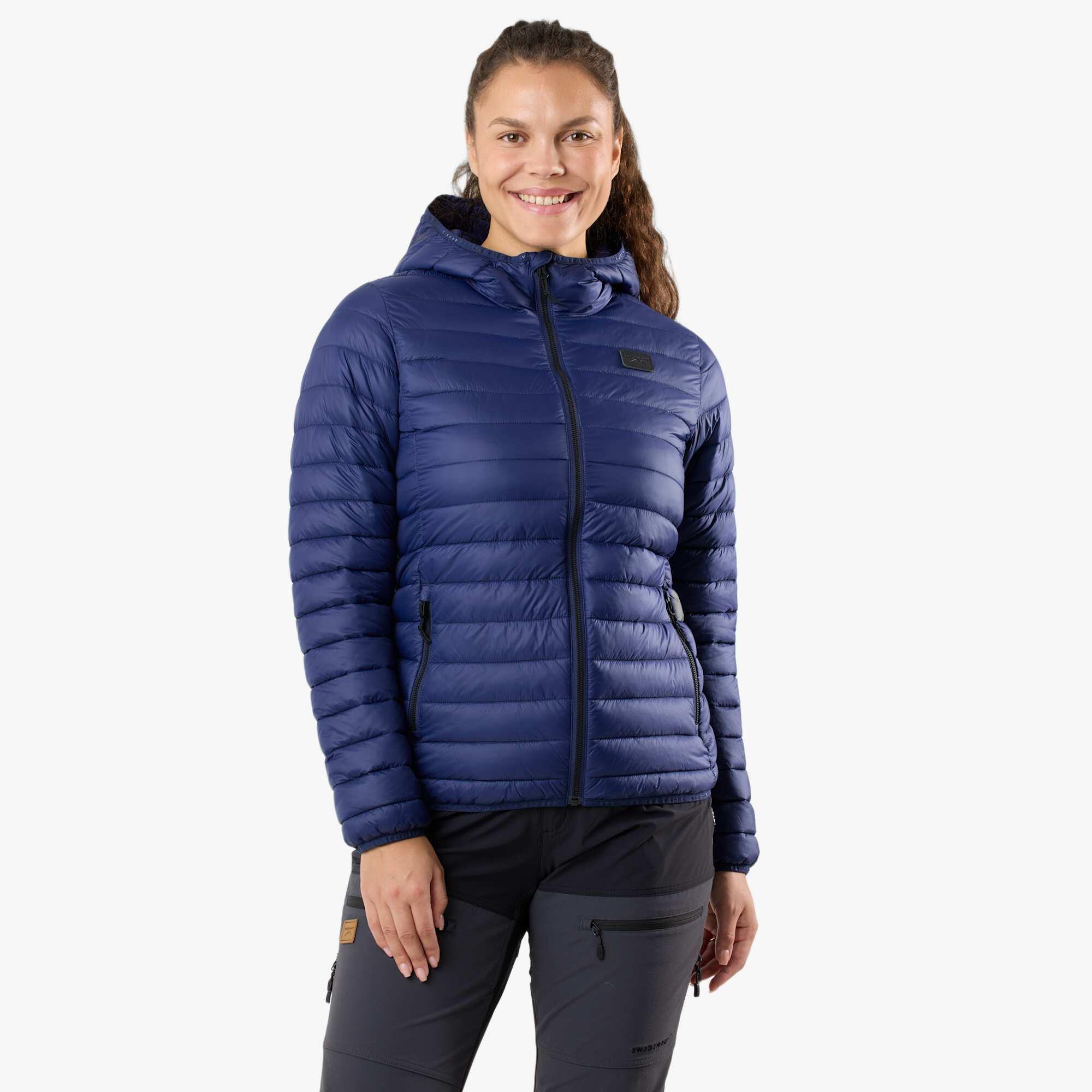 Kurtka Outdoor Wędrówki Kobieta Lofoten Warstwa Izolacyjna