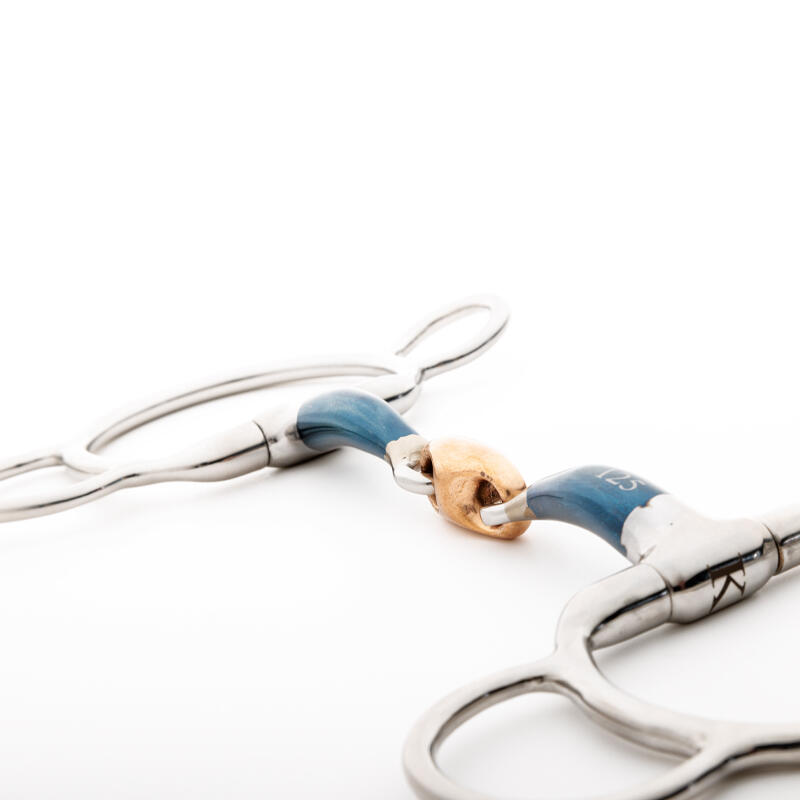 Mors de 3 o 4 anillos para caballo de doble ruptura con bloqueo Kavalkade Ergono 3/5