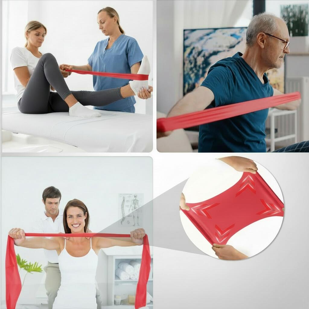Latexfreie Widerstandsbänder für Gelenkschonendes Training & Rehabilitation 5/7