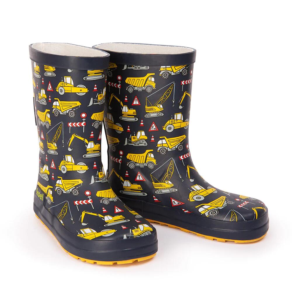 Koel4Kids Botas de Lluvia Tractor Azul - Talla 32 1/4
