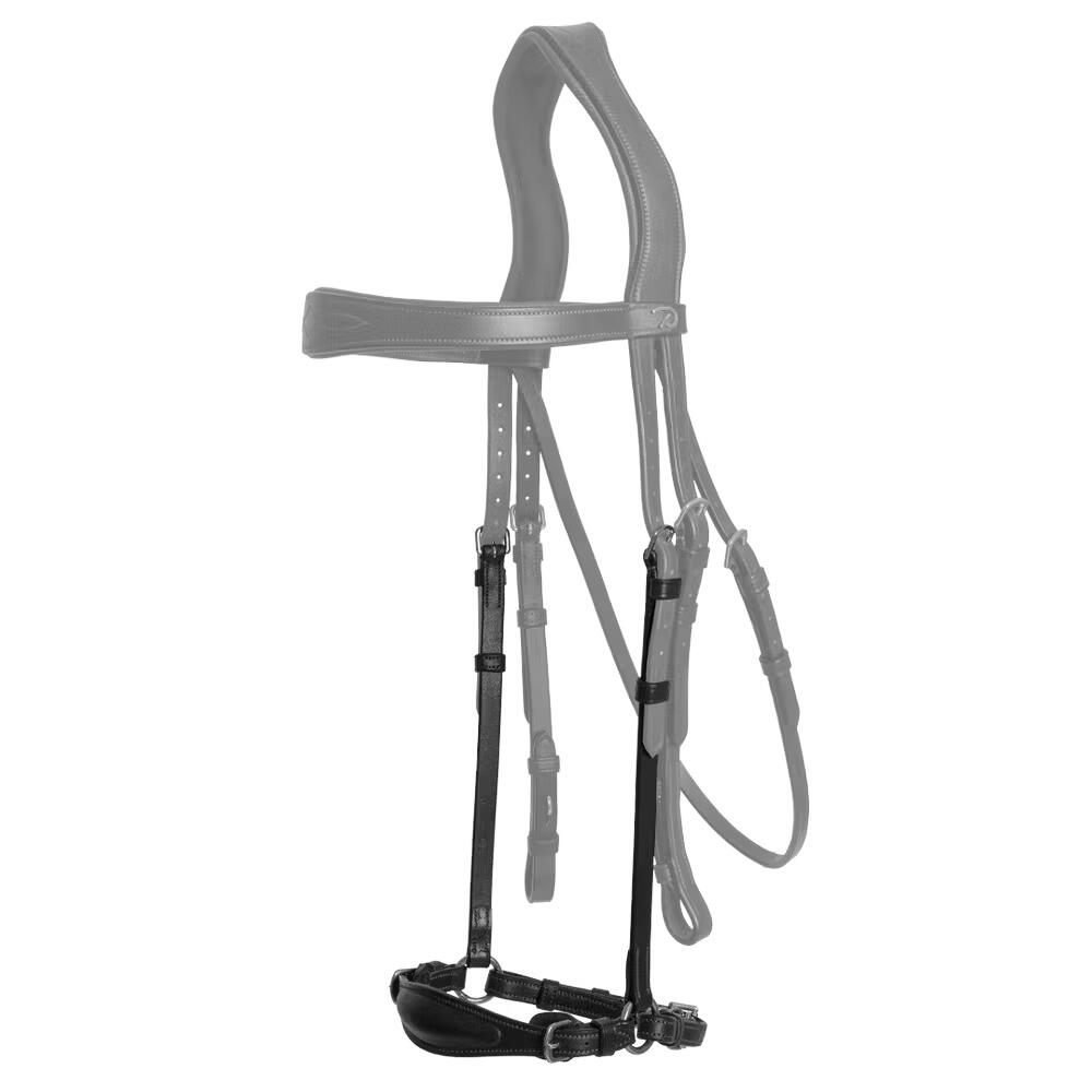 Dy'on - Muserolle Cheval Tombante Avec Chaîne Dy'on - Bridon - Noir - Fs - Decathlon