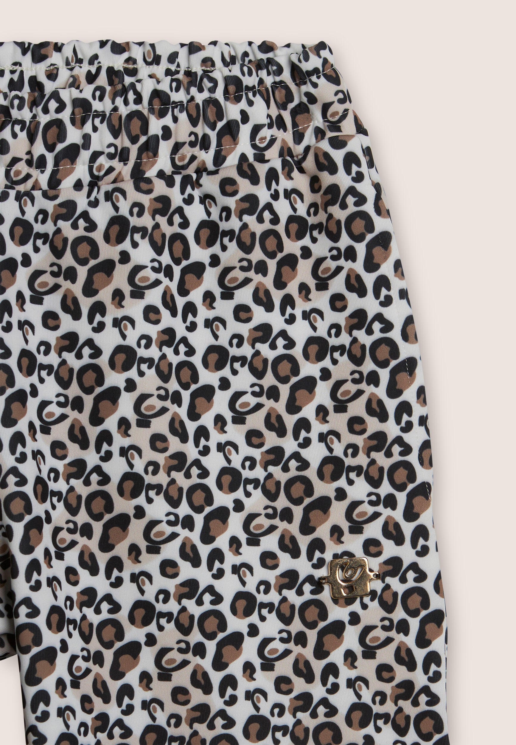Pantaloni bambina animalier in tessuto tecnico 3/3
