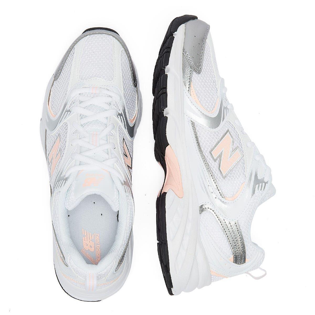 New Balance 530 White Silver Pink 6/6